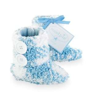  Mudpie Chenille Gingham Boots   Baby Blue (0 6 Months 