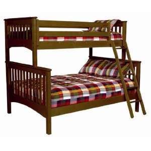  Bolton Furniture Mission Twin over Full Bunk in Cherry 