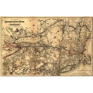  1881 Maps Boston Hoosac Tunnel and Western Railway