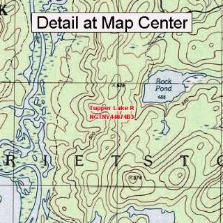USGS Topographic Quadrangle Map   Tupper Lake R, New York (Folded 