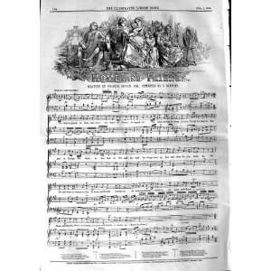    1846 SHEET MUSIC HOME FRIENDS CHARLES SWAIN BLEWITT