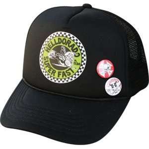  Helldorado Dragster Hat adjustable   Black/White Sports 