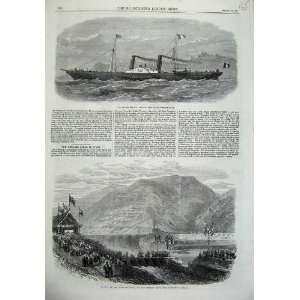   1867 Louise Marie Dover Ship Henares Canal Spain Hills