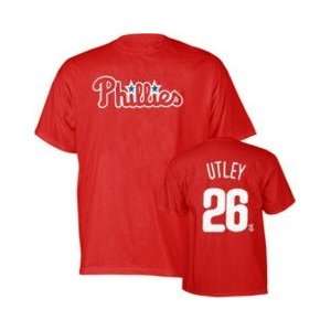  Chase Utley Majestic Athletic Youth Player ID T Shirt 
