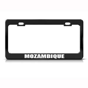  Mozambique Flag Black Country Metal License Plate Frame 