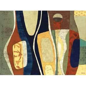  Mary Calkins 40W by 30H  Vessels CANVAS Edge #6 1 1/4 