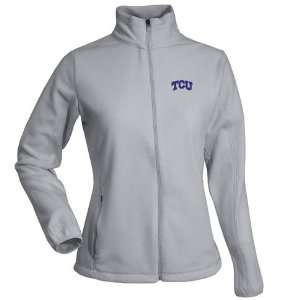 TCU Womens Sleet Full Zip Fleece (Grey) 