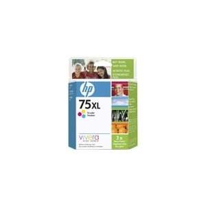   yellow)   520 pages   HP NO 75XL GENUINE HICAP TRI COL INK RETAIL PKG