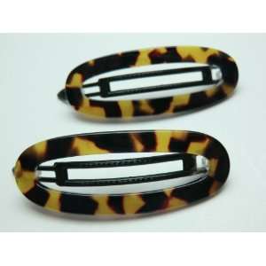 Charles J. Wahba   Medium Oval Cut out Barrette with Manual Delrin 