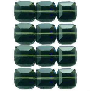  12 Morion AB Cube Swarovski Crystal Beads 5601 6mm New 