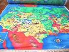 UNITED STATES ~ US MAP FABRIC PANEL ~ TEACHER ~ SCHOOL  