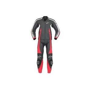  Alpinestars Monza Two Piece Leather Suit   60/Black/Red 