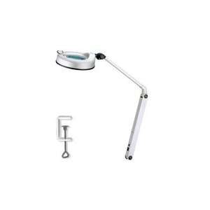   Diameter Magnifier with 30 Articulating Arm and C Clamp Base, Whit