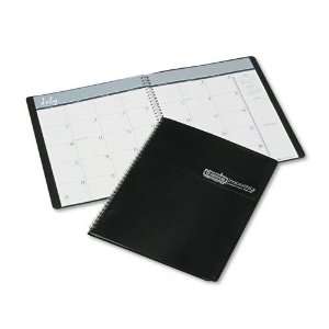   Ruled Monthly Planner, 14 Month July August, 8 1/2 x 11, Black