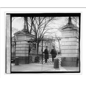  Historic Print (L) White House gate