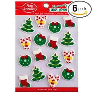 Cake Mate Christmas Assortment Candy Cake Decorations, 1.7 Ounce Boxes 