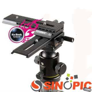 The 2 way macro slider has smooth rack and pinion movement to 