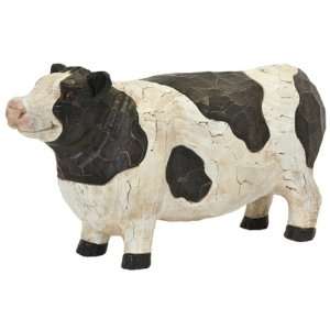  Black & White Holstein Cow Figure