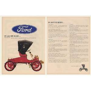   1965 Numbers Made 1903 Model A 2 Page Print Ad (48866)