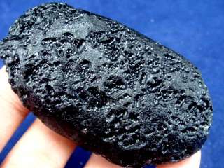 NEW ARRIVAL~Mysterious Oval Meteorolite black Tektite  