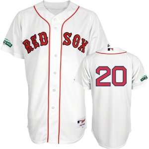 Kevin Youkilis Jersey Adult Majestic Home White Authentic Boston Red 