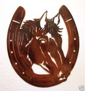 HORSE METAL ART COWBOY WESTERN RANCH LODGE WALL DECOR  