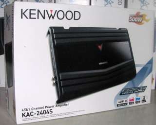 Kenwood KAC 2404S 500W 4 Channel Amplifier w/ LPF & HPF  
