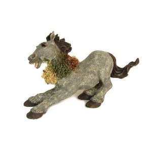  Horse Playing Detailed Figurine, Hand Painted, 7 1/2 Long 