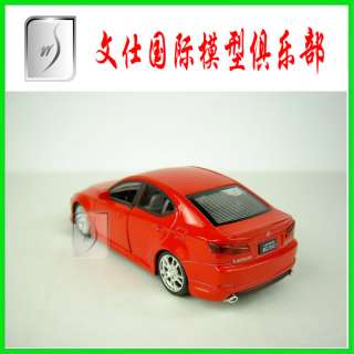 32 China Lexus IS350 Red Diecast pull back model  