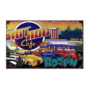  Customizable Hot Rod Cafe Vintage Style Wooden Sign Patio 