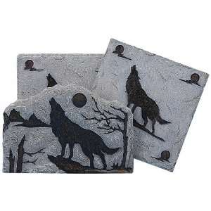 Howling Wolf Coaster Set 