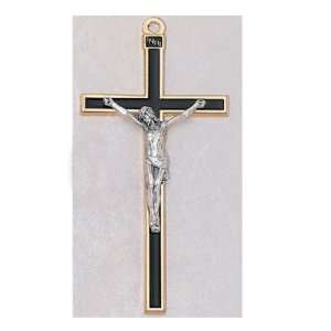   Keepsake 5 Crucifix with Black Epoxy, Made in Italy 