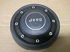 Jeep Wrangler YJ Steering Wheel Horn Center Cap 87 Black