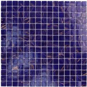  Aqua mosaics   3/4 x 3/4 glass mosaic in cobalt blue 