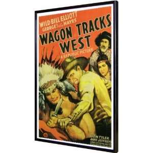  Wagon Tracks West 11x17 Framed Poster