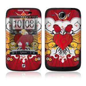 HTC WildFire Skin Decal Sticker   Rose Heart