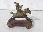 Vintage Penny Tin Toy of Horse Rider  