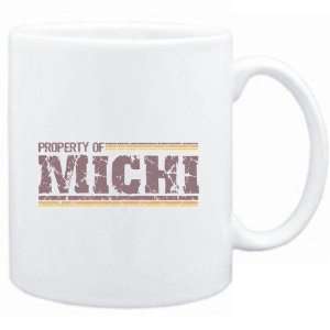  Mug White  Property of Michi   Vintage  Female Names 