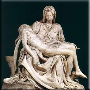  Pietà 16x16 Streched Canvas Art by Michelangelo