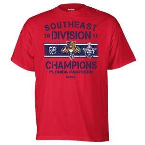  NHL Florida Panthers Mens 2012 Division Champions Tee 