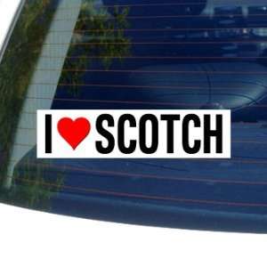  I Love Heart SCOTCH   Window Bumper Sticker Automotive