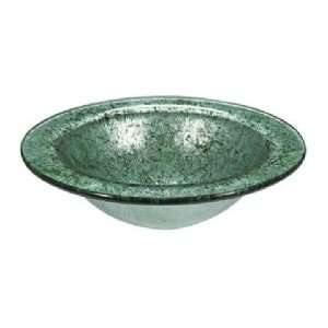   Cone Tempered Glass Vessel Sink MGE 15078 Artistic Emerald Double Foil