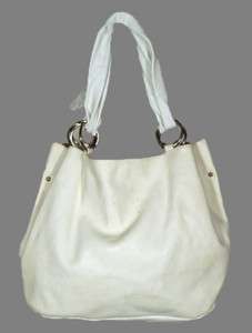 MAISON MARTIN MARGIELA LINE 11 Cream/Ivory Leather HOBO Shoulder BAG 