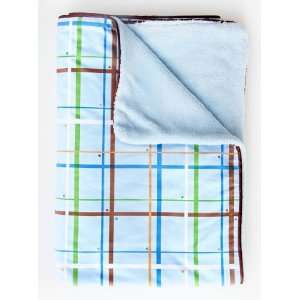  Plaid Piped Blanket   Boutique Collection
