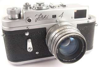 ZORKI 4 Russian Leica Copy Camera JUPITER 8 Lens 1961 EXPORT  