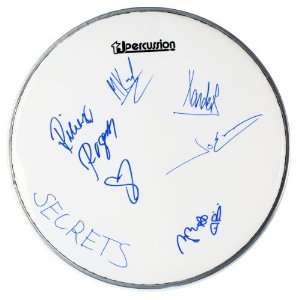  Secrets Indie Rock Band Autographed Drumhead Collectibles