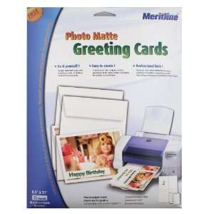  Meritline (Merax) Photo Matte Greeting Cards 8.5 x 11 (2 