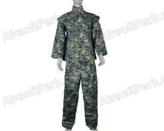 USMA Marine BDU Uniform Digital Woodland Camo L  
