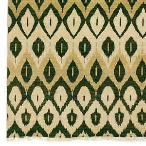   Home Hand Woven Ikat Pattern Rug, 9 x 12, Green