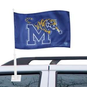  Memphis Tigers 11 x 14 Royal Blue Logo Car Flag 